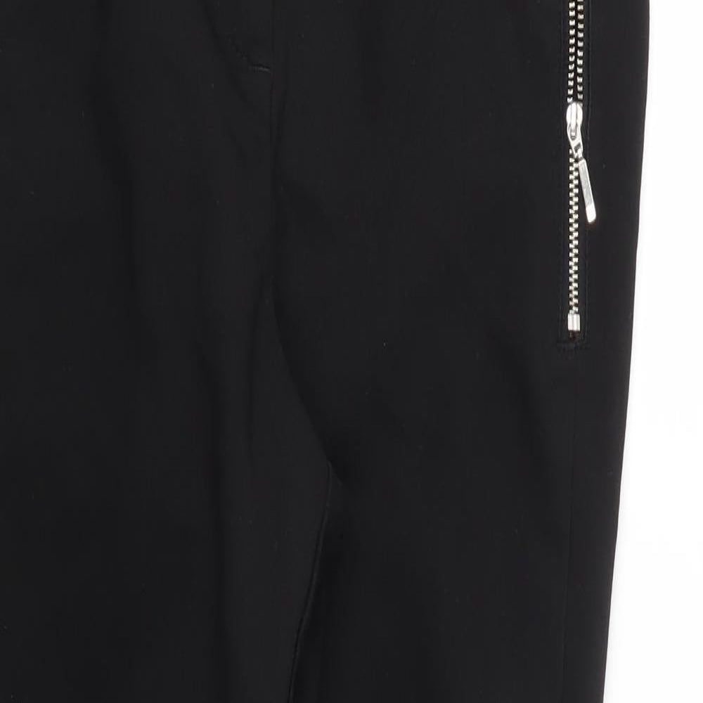 Papaya Womens Black   Trousers  Size 10 L26 in