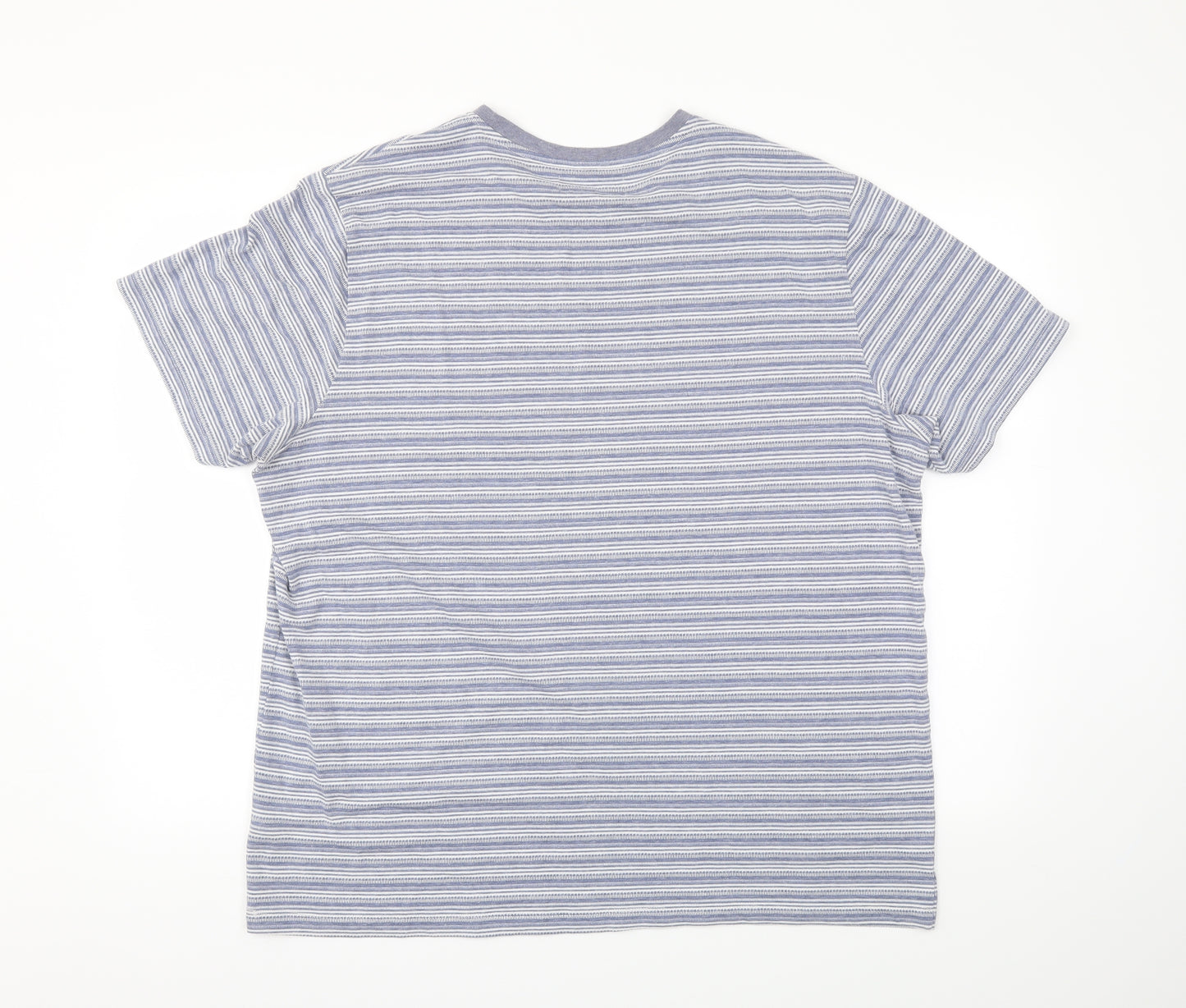 Easy Mens Blue Striped   T-Shirt Size 2XL