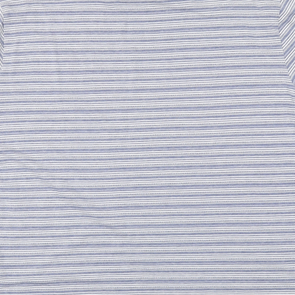 Easy Mens Blue Striped   T-Shirt Size 2XL