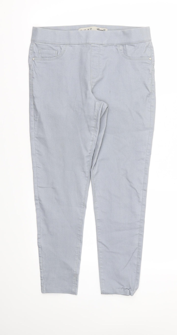DENIM &CO Womens Grey Sweatpants Trousers Size 12 L25 in