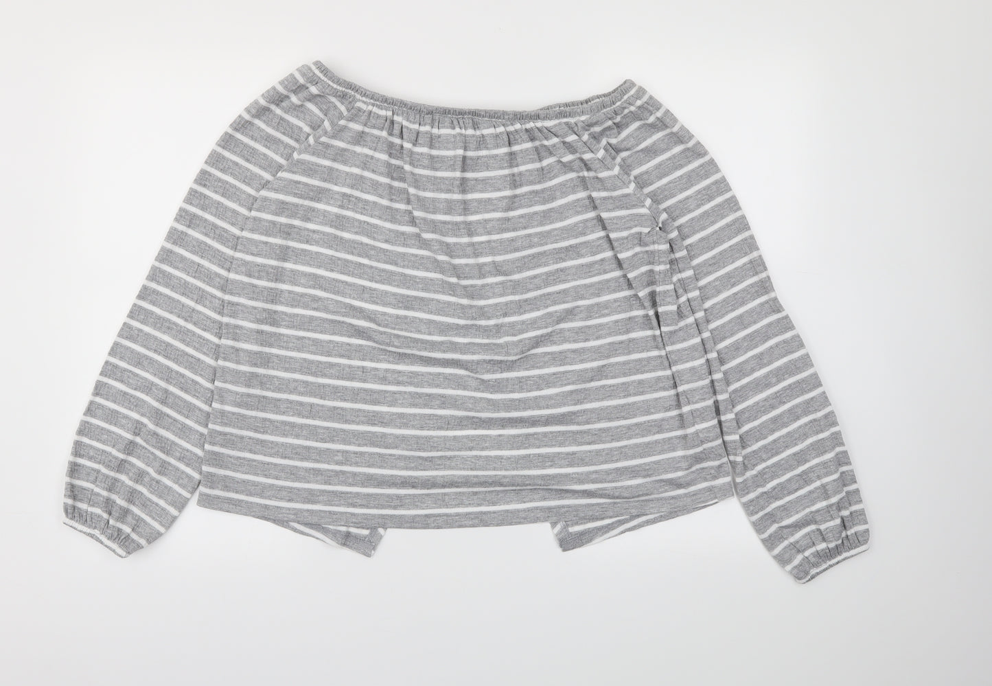 NEXT  Womens Green Striped  Basic T-Shirt Size 10
