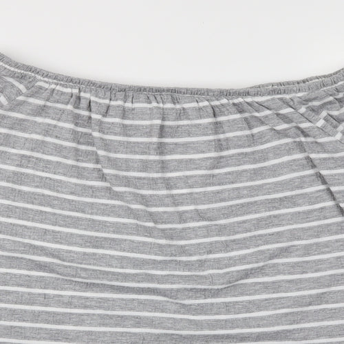 NEXT  Womens Green Striped  Basic T-Shirt Size 10