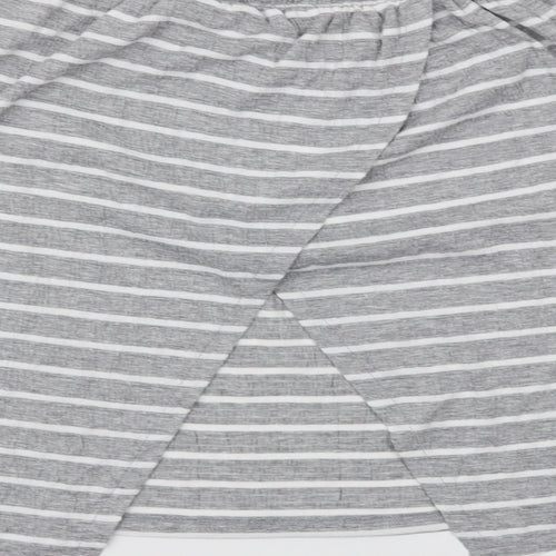 NEXT  Womens Green Striped  Basic T-Shirt Size 10