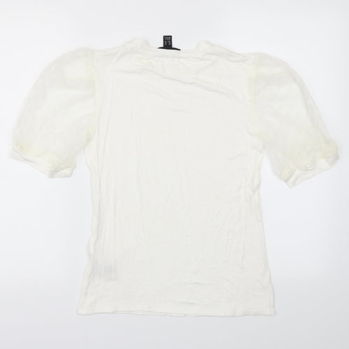 New Look Womens White   Basic T-Shirt Size 14