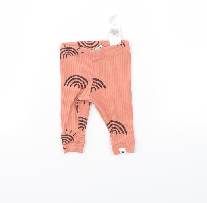 Primark Girls Pink Geometric Capri Leggings Size 0-3 Months