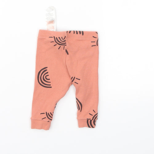 Primark Girls Pink Geometric  Capri Leggings Size 0-3 Months