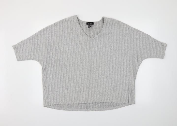 New Look Womens Grey Pullover Jumper Size M