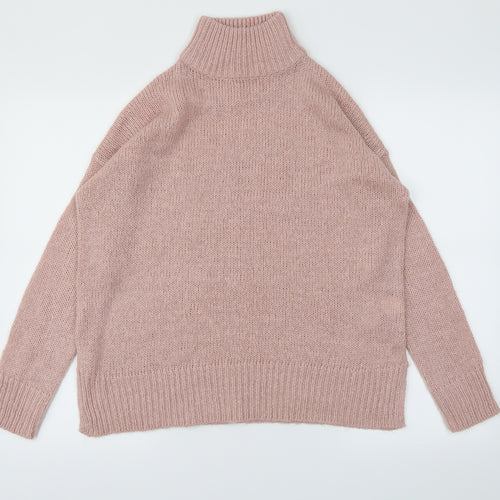 New Look Womens Pink   Henley Jumper Size S