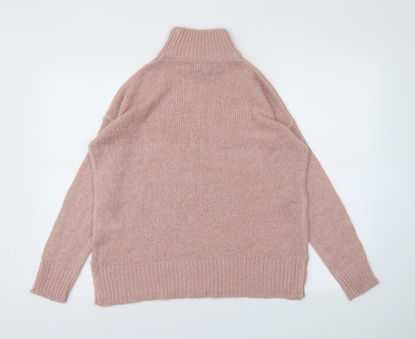 New Look Womens Pink   Henley Jumper Size S