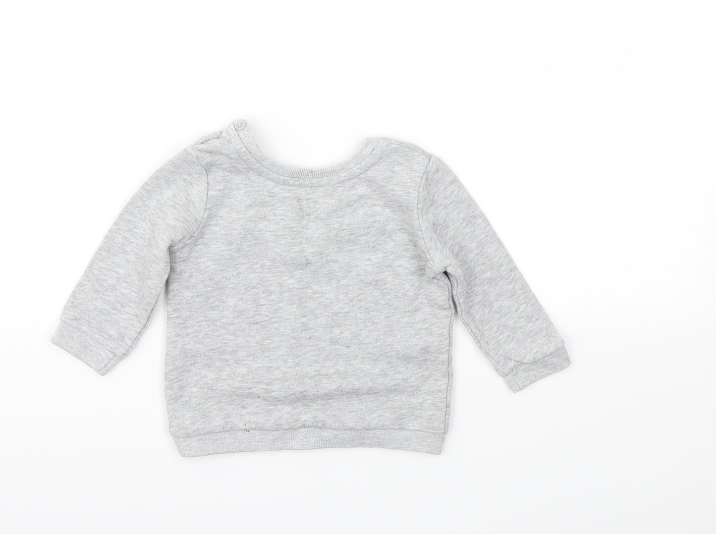 Matalan Boys Grey Animal Print  Pullover Jumper Size 3-6 Months