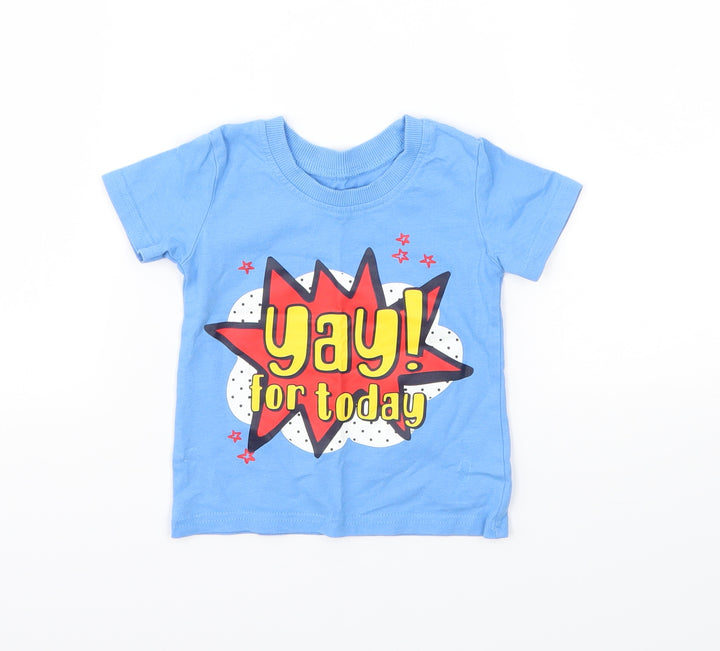 George Boys Blue   Basic T-Shirt Size 3-6 Months