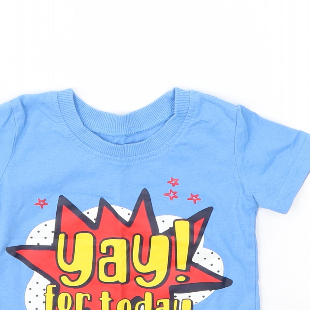 George Boys Blue   Basic T-Shirt Size 3-6 Months