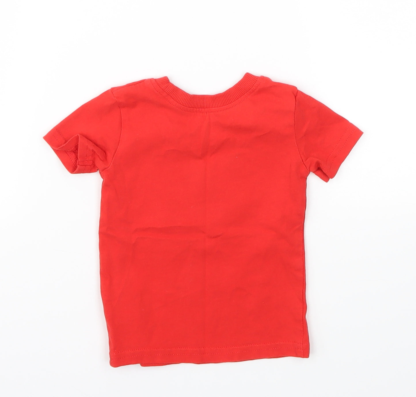 George Boys Red Animal Print  Basic T-Shirt Size 3-6 Months