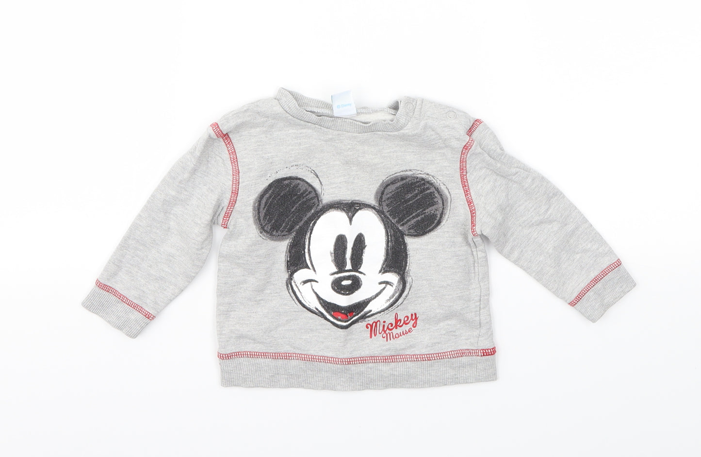 Disney  Grey Animal Print  Pullover Jumper Size 9-12 Months