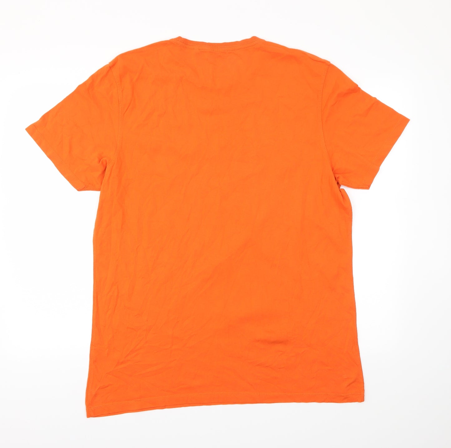 NEXT  Mens Orange    T-Shirt Size L