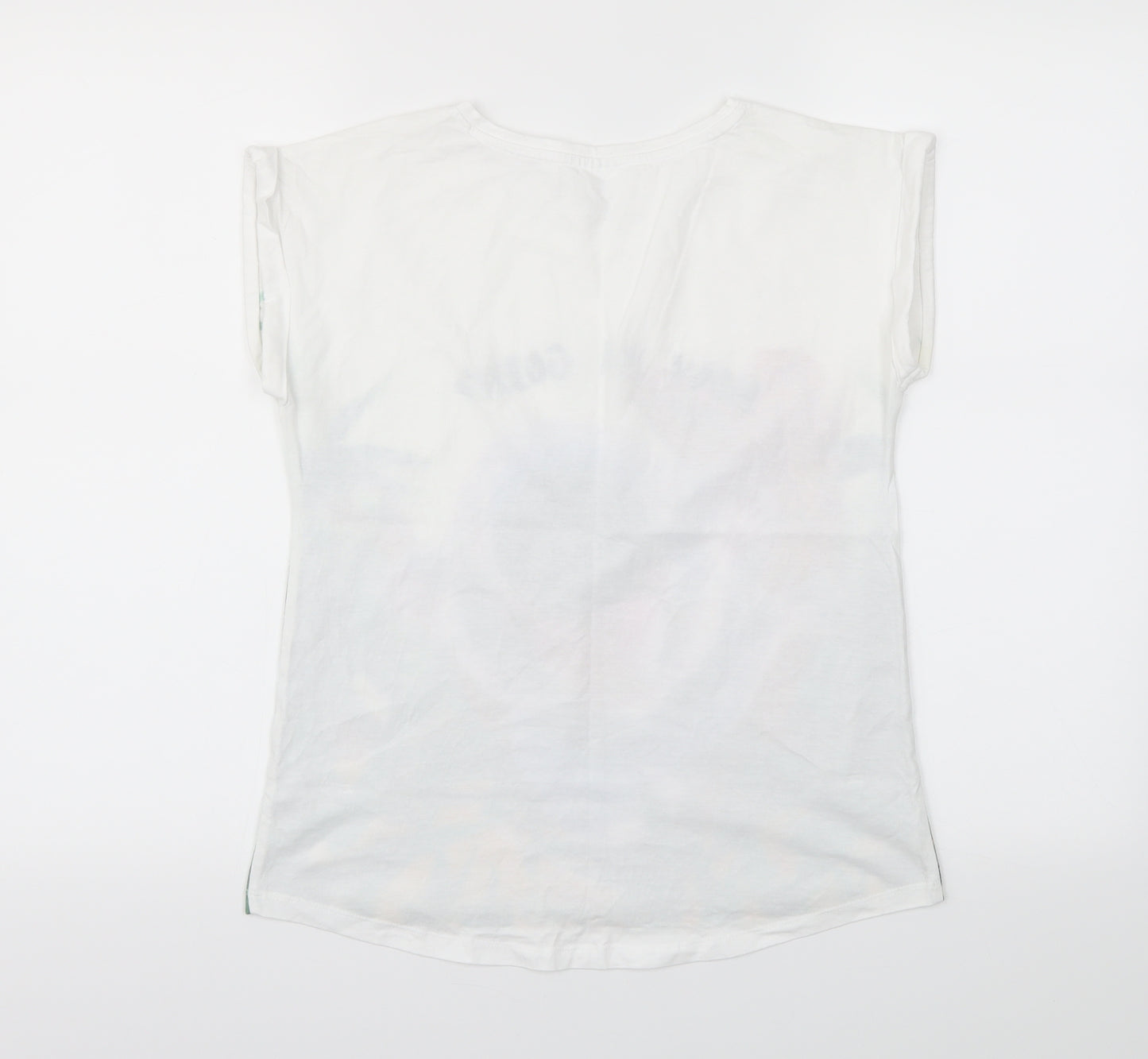 Preworn Womens Multicoloured Animal Print  Basic T-Shirt Size 12