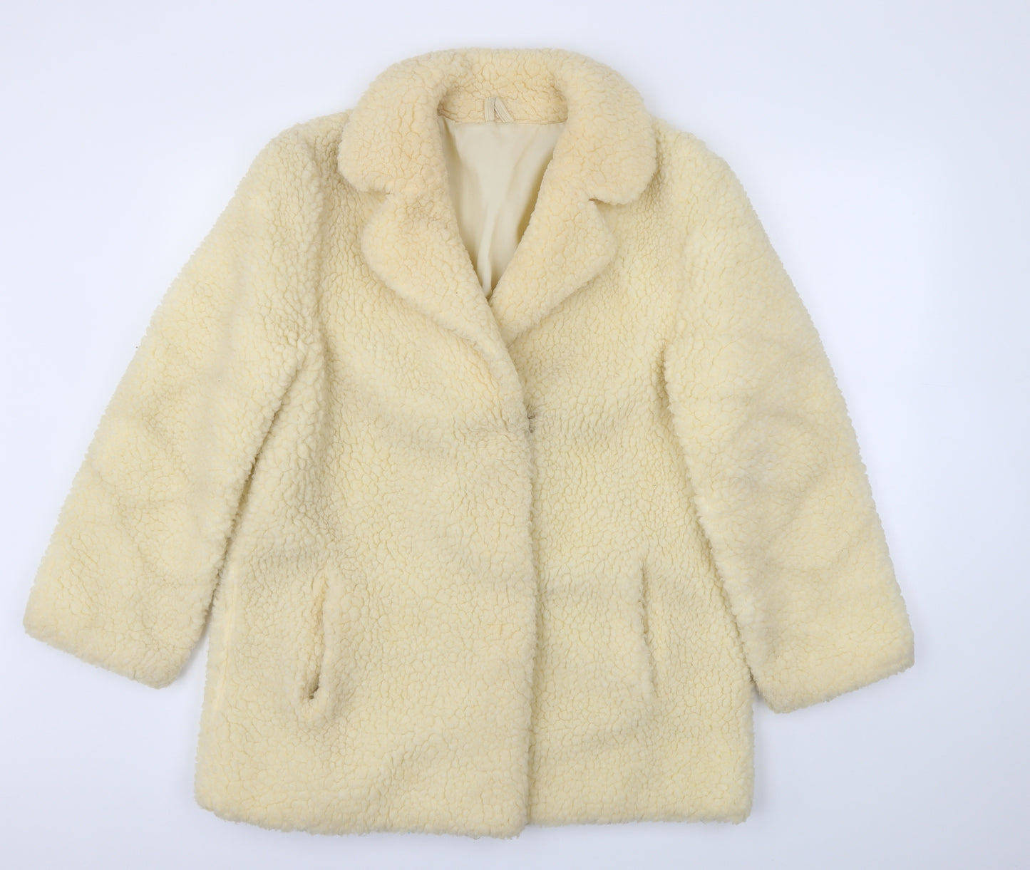 Preworn Womens Ivory   Jacket Coat Size 16