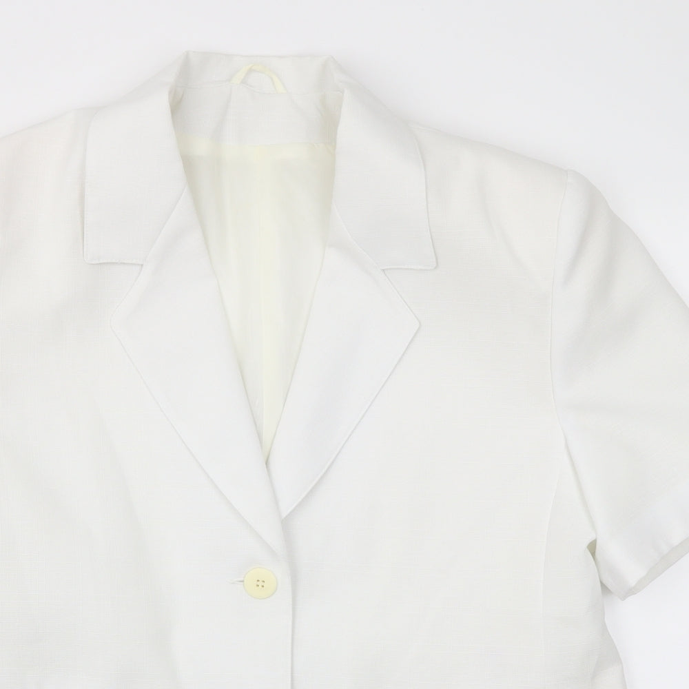 C&A Womens White   Jacket Blazer Size 18