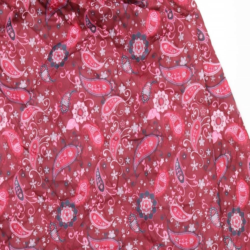 GBRIELLA VICERAGE Womens Pink Floral  Jacket Coat Size 22