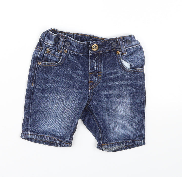 H&M Boys Blue Capri Jeans Size 9-12 Months