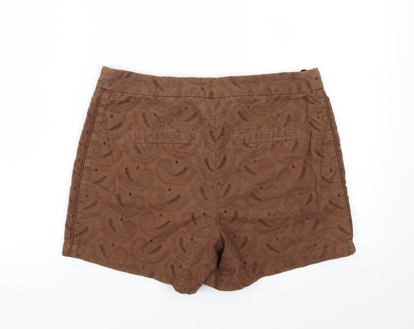 NEXT Womens Brown   Cut-Off Shorts Size 10