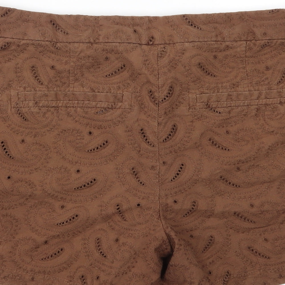 NEXT Womens Brown   Cut-Off Shorts Size 10