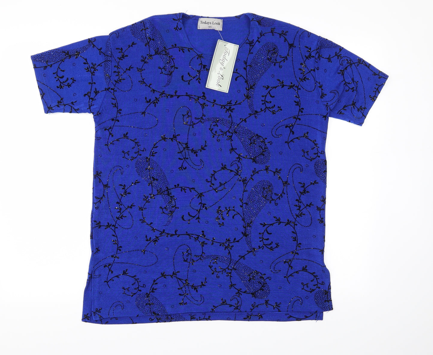 Todays Look Womens Blue   Basic T-Shirt Size M