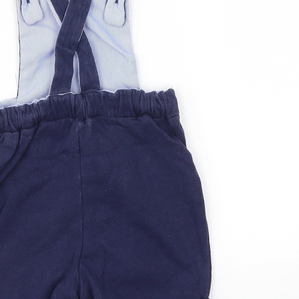 Matalan Boys Blue   Dungaree One-Piece Size 6-9 Months