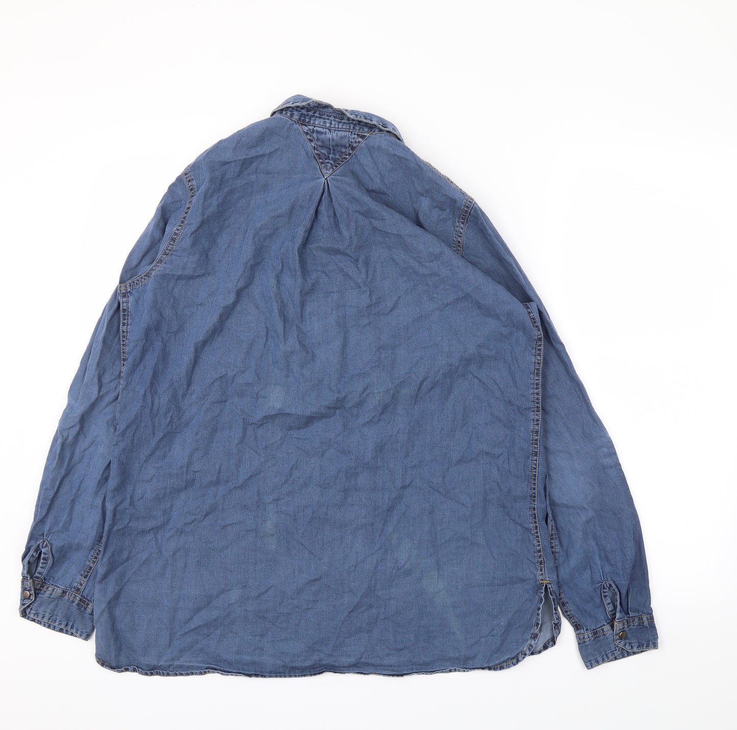 River Island Womens Blue   Basic Button-Up Size 12