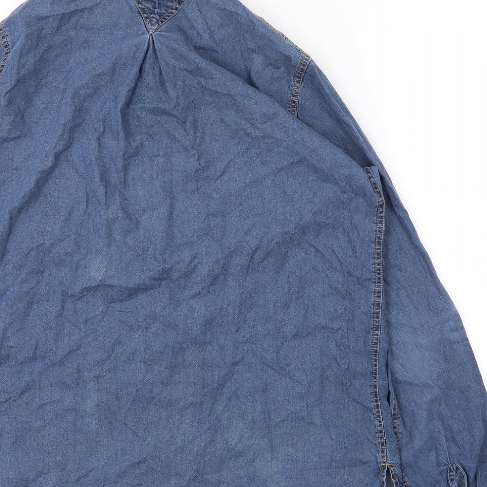 River Island Womens Blue   Basic Button-Up Size 12