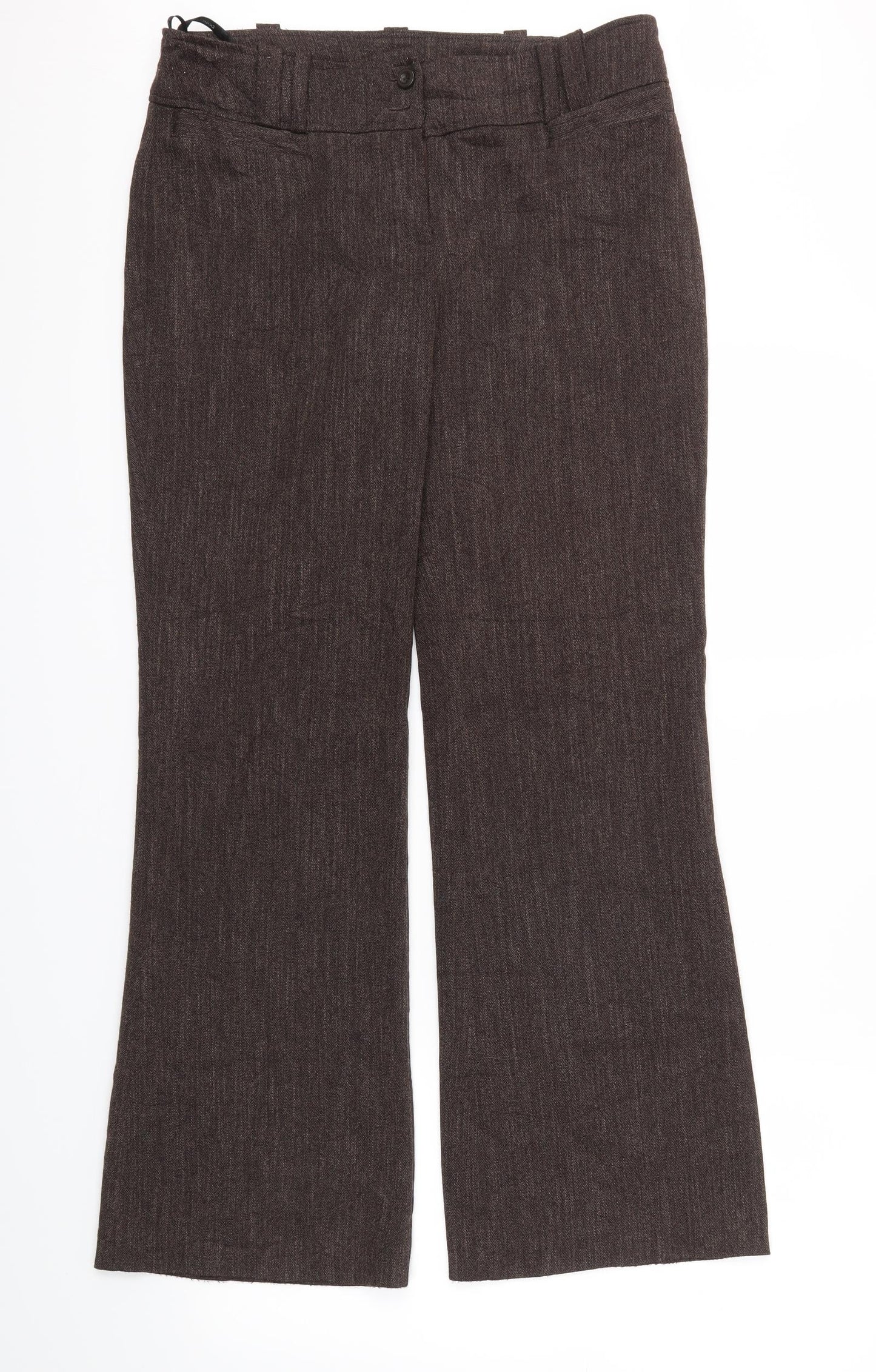 Dorothy Perkins Womens Brown   Trousers  Size 10 L30.5 in