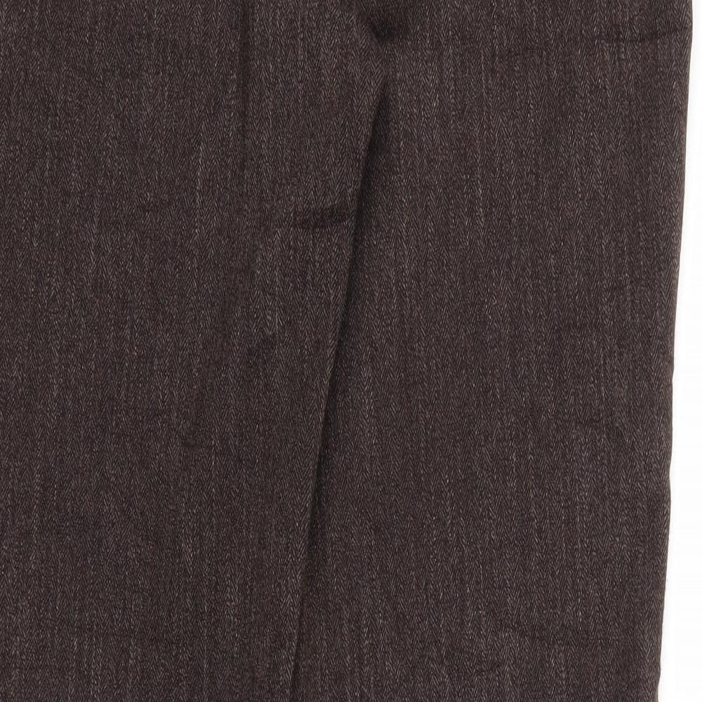 Dorothy Perkins Womens Brown   Trousers  Size 10 L30.5 in