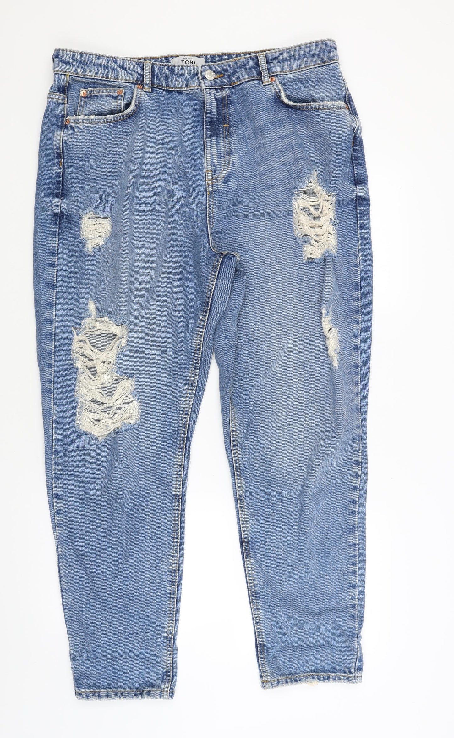 New Look Womens Blue   Mom Jeans Size 18 L29 in