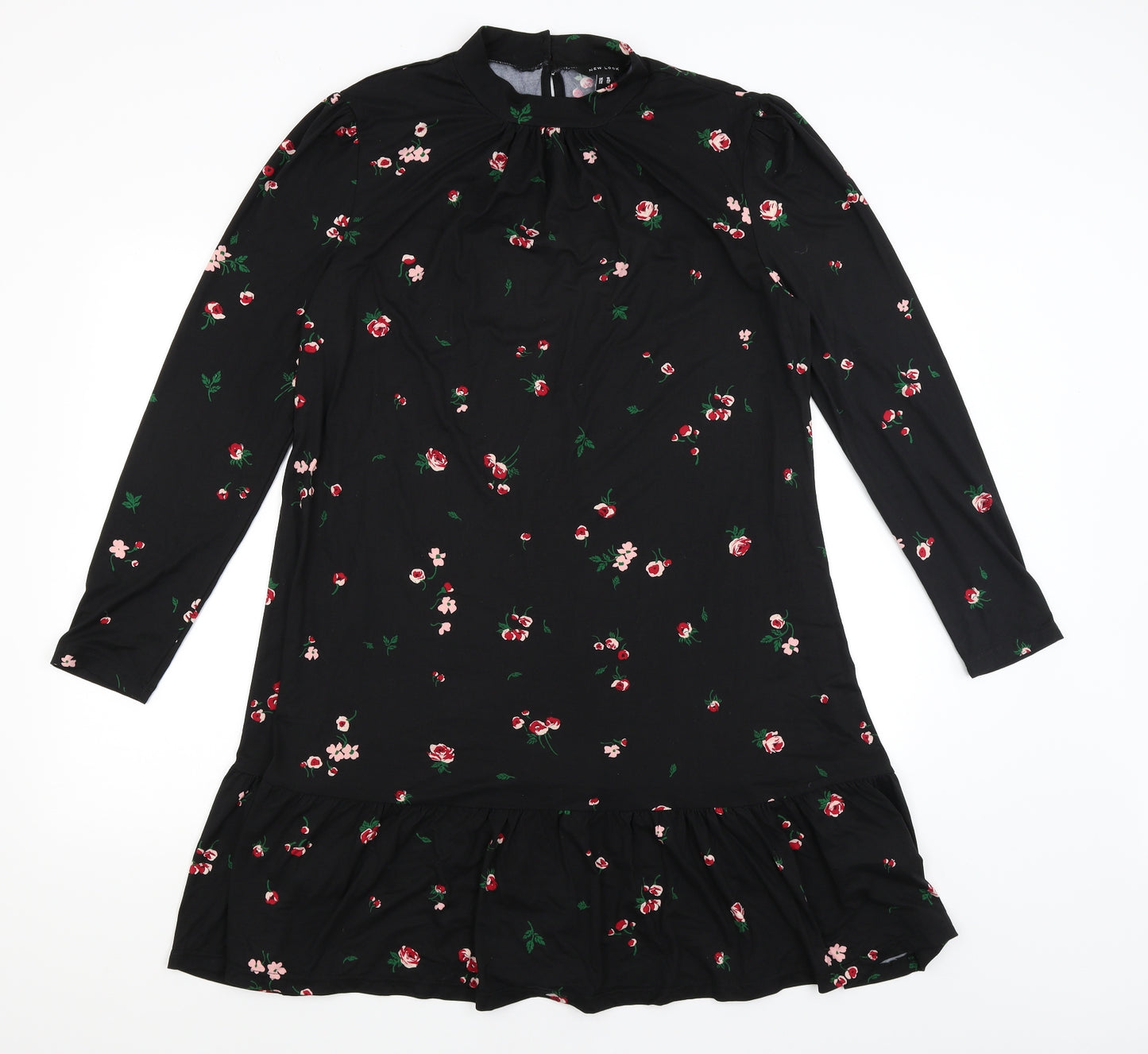 New Look Womens Black Floral  Mermaid  Size 18
