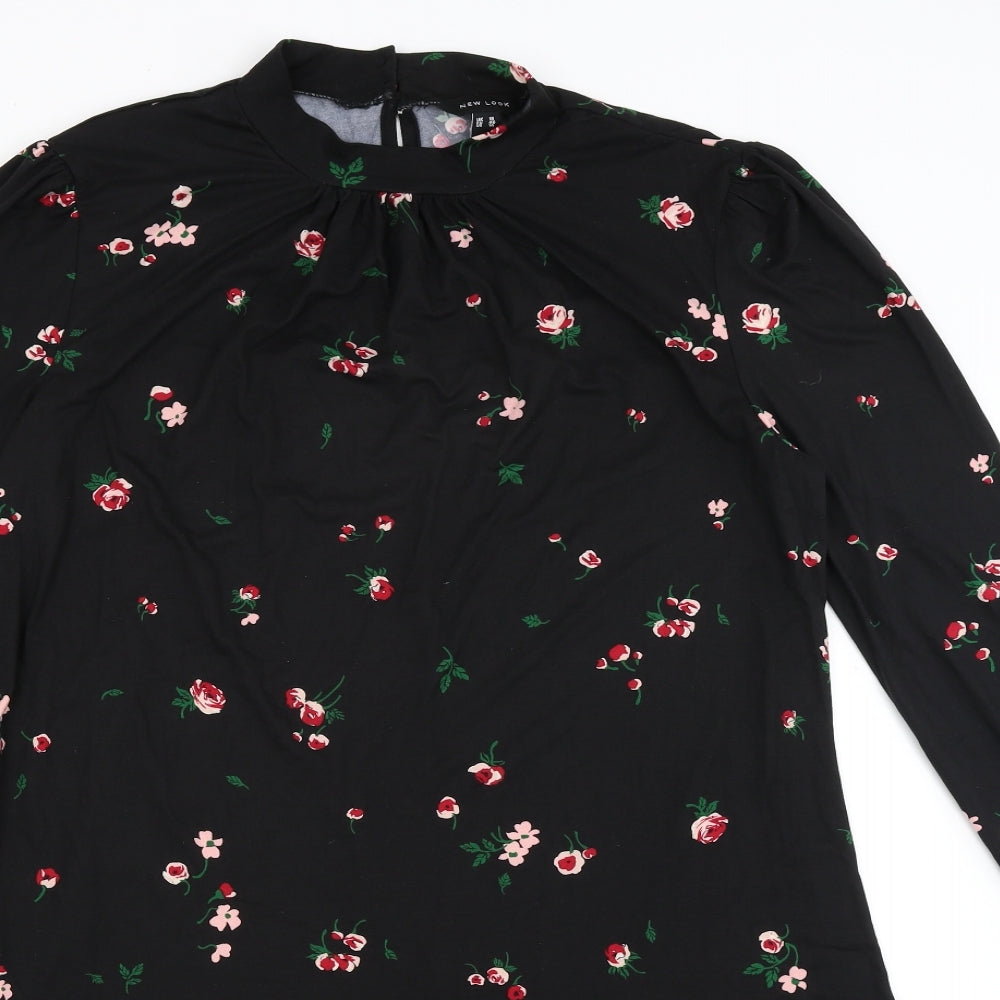 New Look Womens Black Floral  Mermaid  Size 18