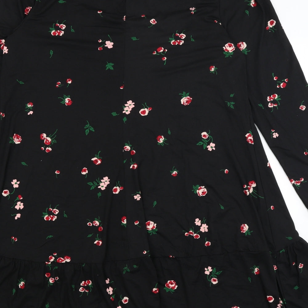 New Look Womens Black Floral  Mermaid  Size 18