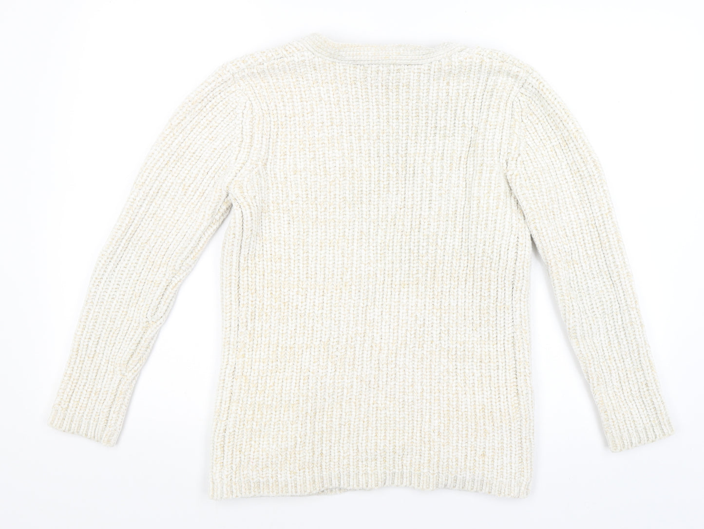 George Girls White   Wrap Jumper Size 11-12 Years