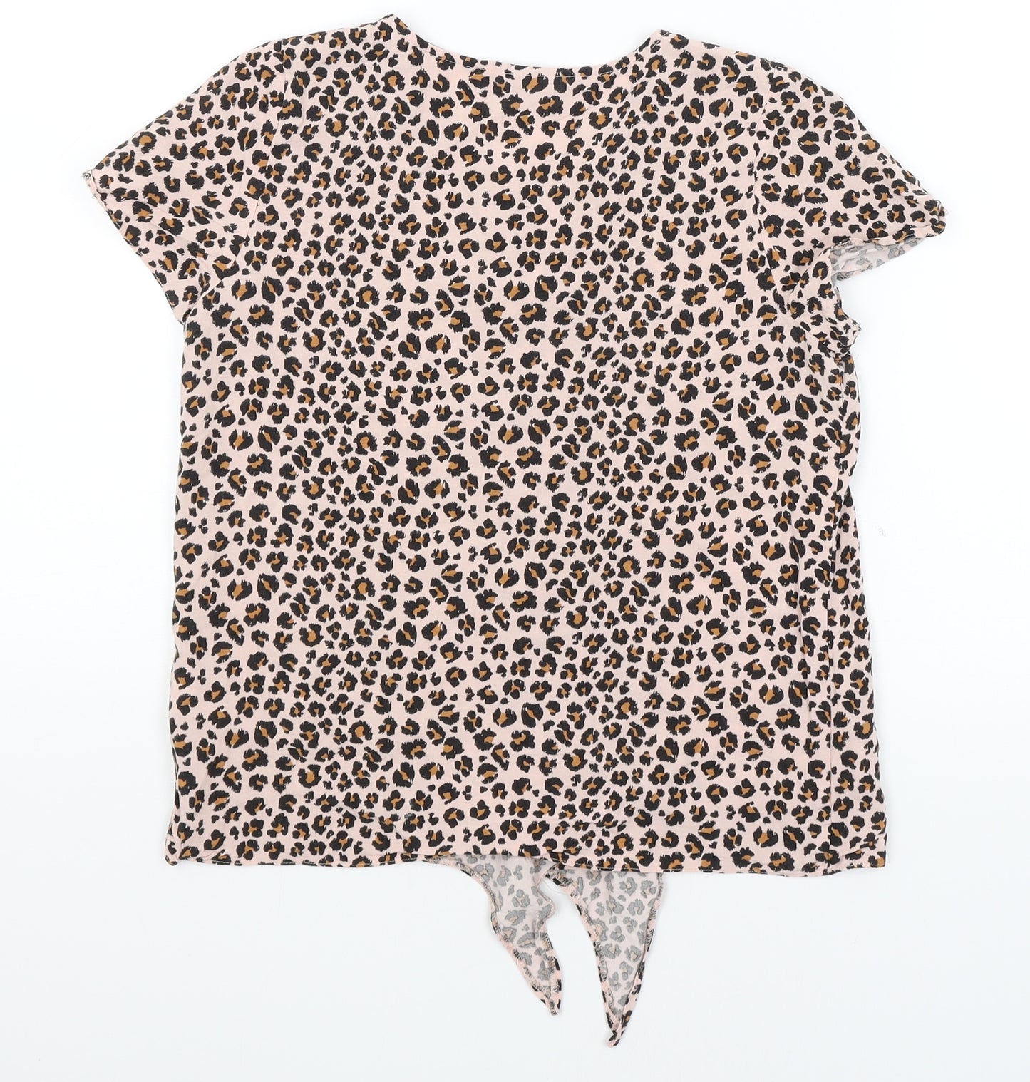 Matalan Girls Pink Animal Print  Basic T-Shirt Size 13 Years