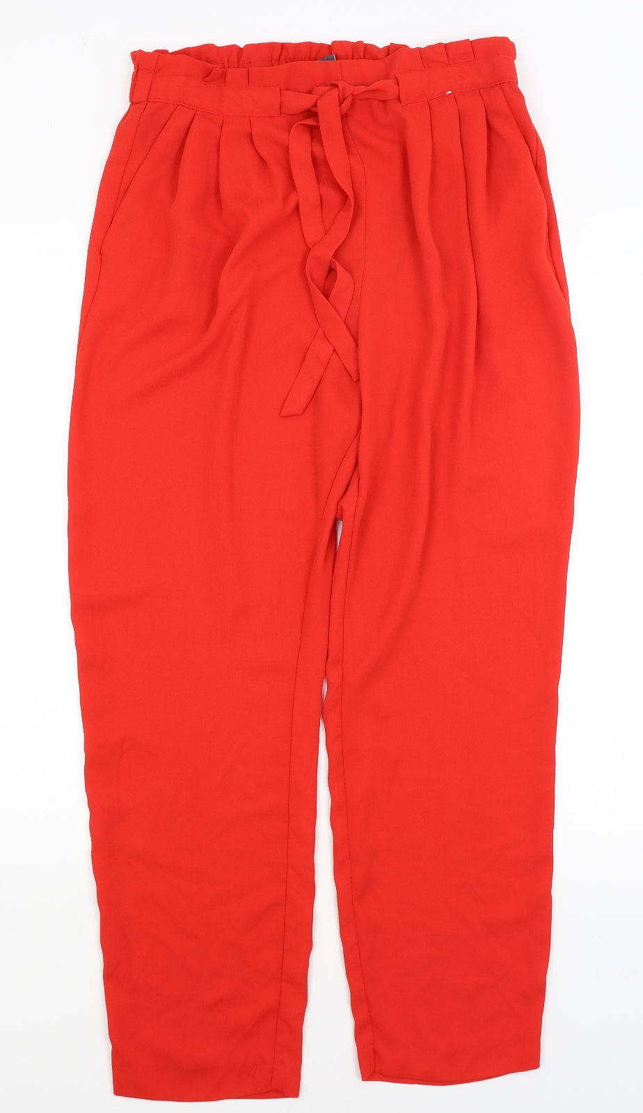 Primark Womens Red   Capri Trousers Size 14 L27 in