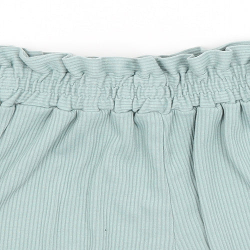 SheIn Womens Blue   Paperbag Shorts Size S