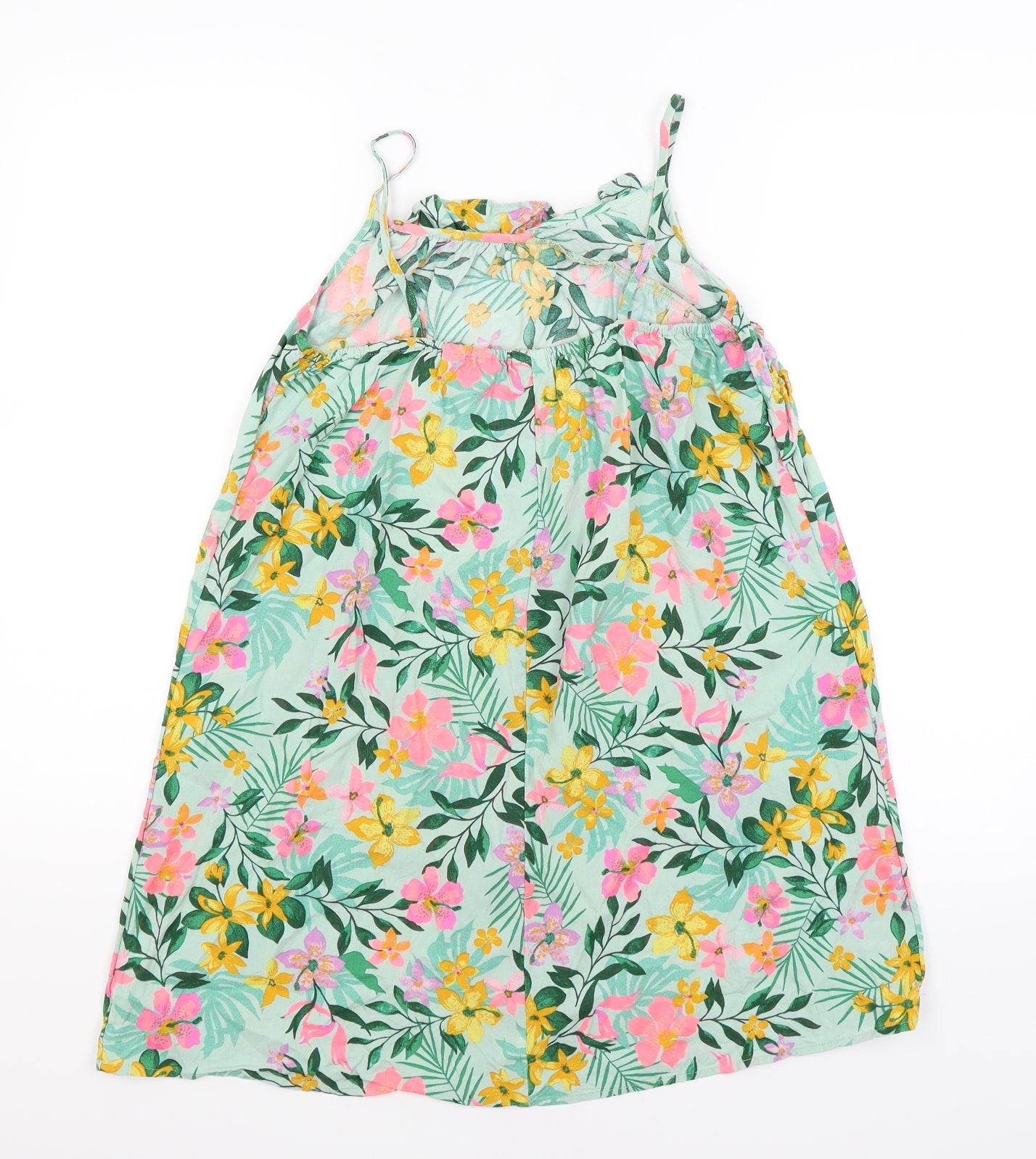 NEXT Girls Green Floral  A-Line  Size 11 Years