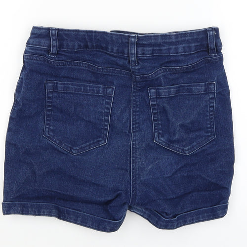 Candy Couture Girls Blue   Mom Shorts Size 15 Years
