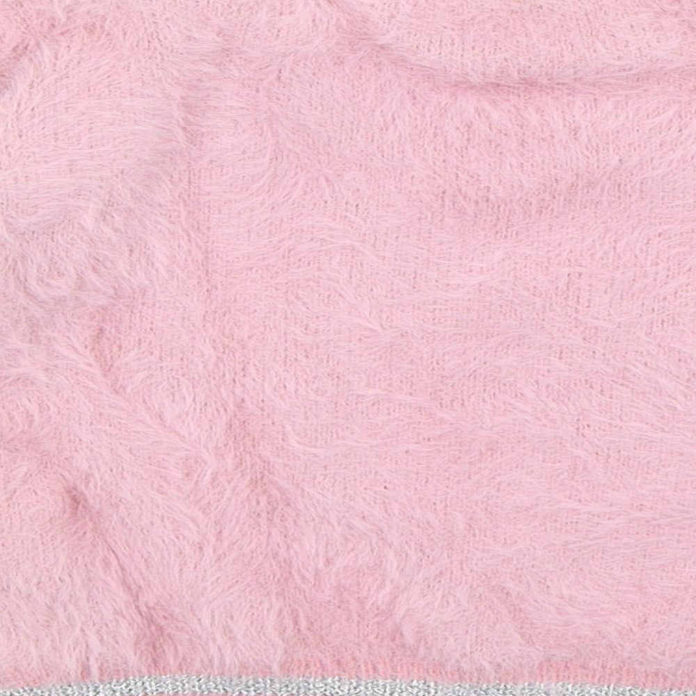 M&S Girls Pink   Pullover Jumper Size 4-5 Years  - Unicorn