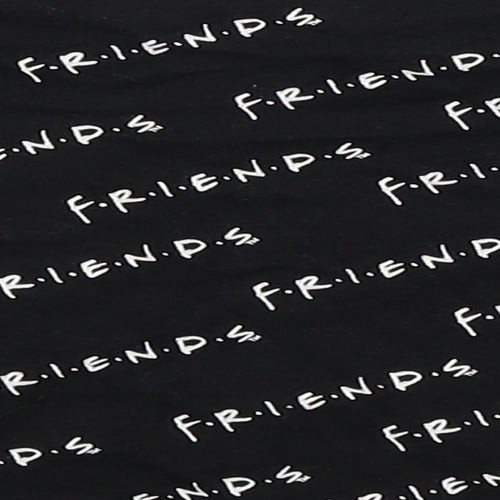 George Girls Black   Cropped T-Shirt Size 5-6 Years  - Friends