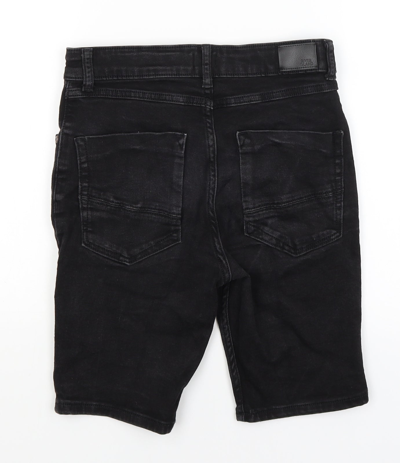 River Island Boys Black   Bermuda Shorts Size 11-12 Years