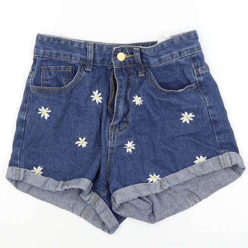 SheIn Womens Blue   Mom Shorts Size XS