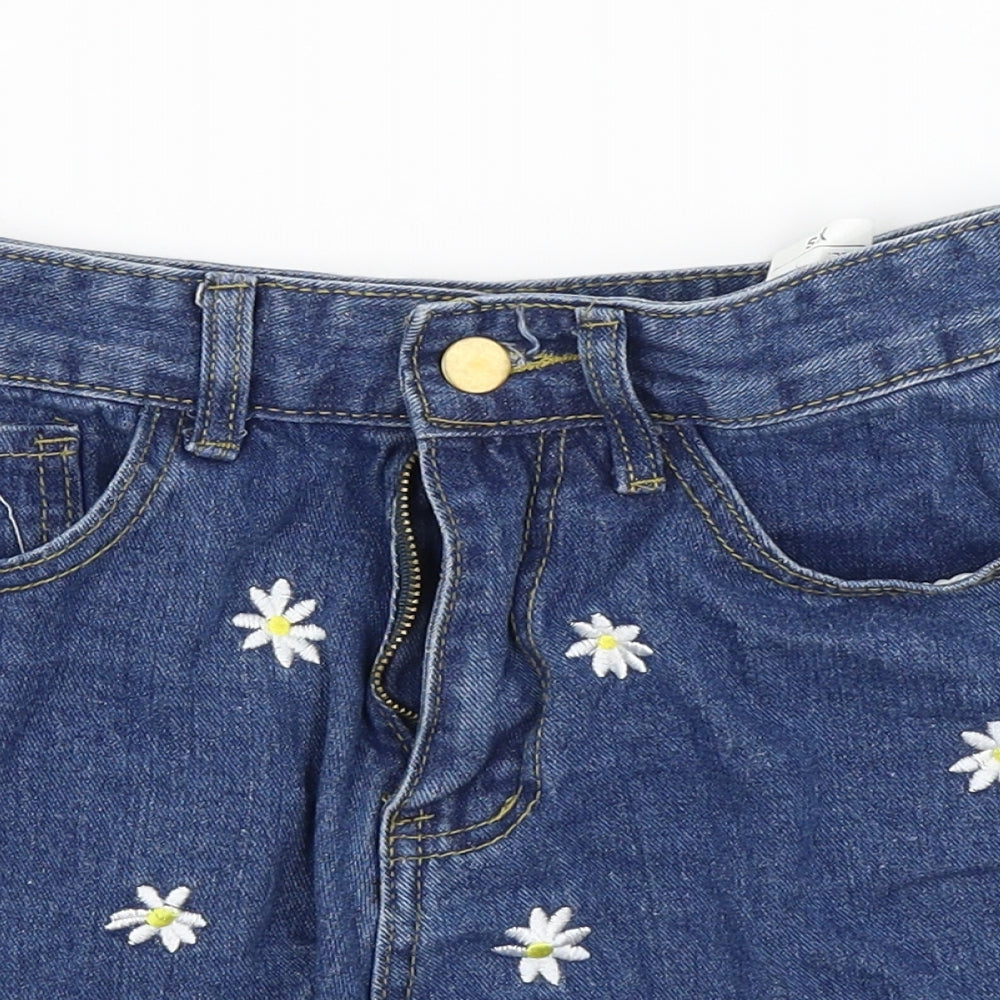 SheIn Womens Blue   Mom Shorts Size XS