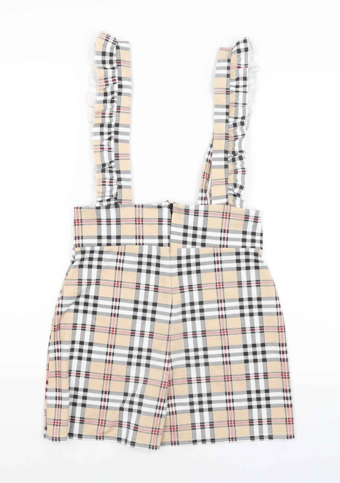 Ayanapa Womens Yellow Plaid  Dungaree One-Piece Size 10