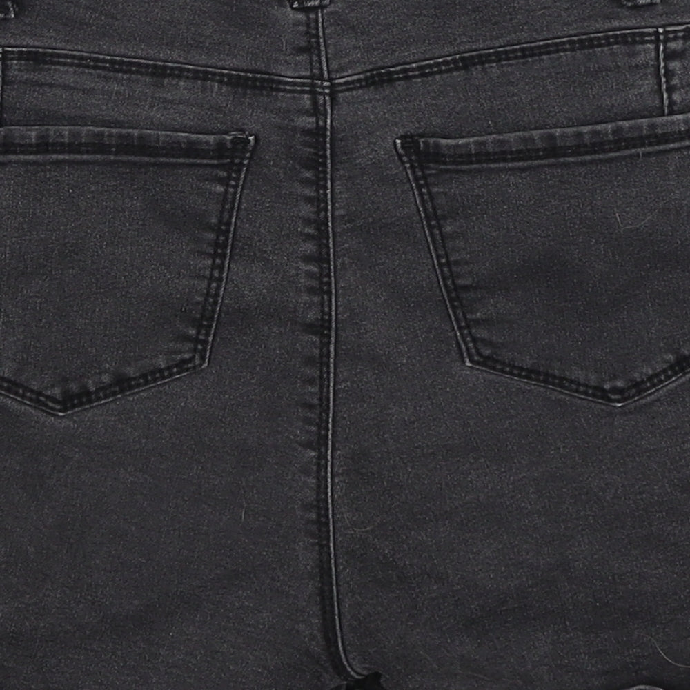 Denim Co Womens Black   Mom Shorts Size 8