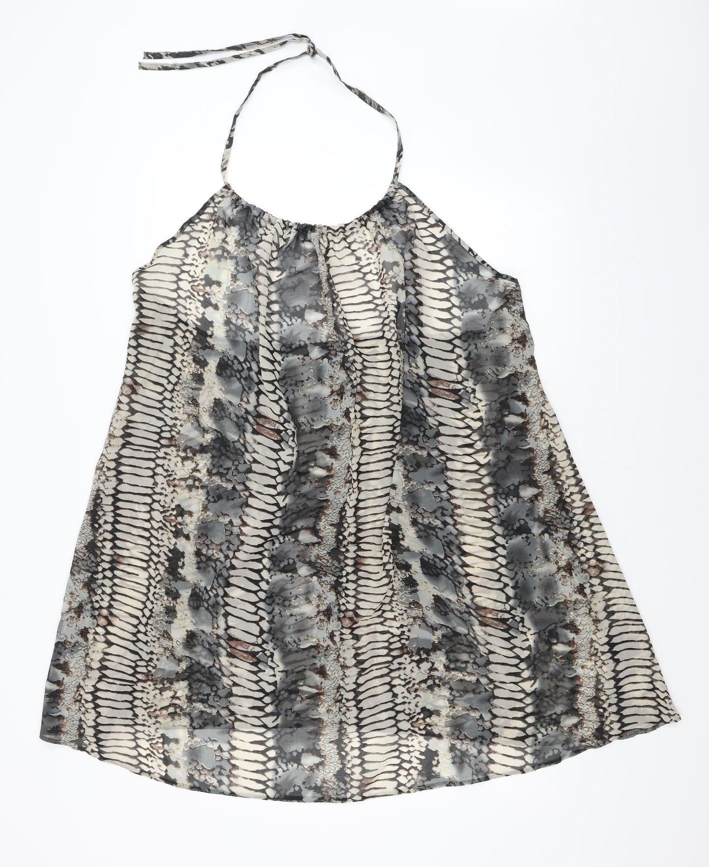Matalan Womens Black Animal Print  A-Line  Size XL